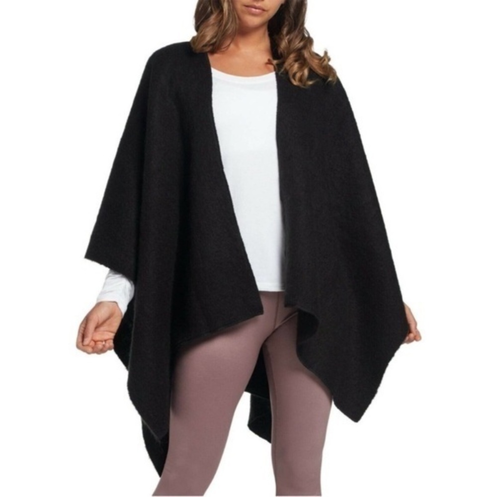 Calia Black Open Front Ombre Shawl Wrap